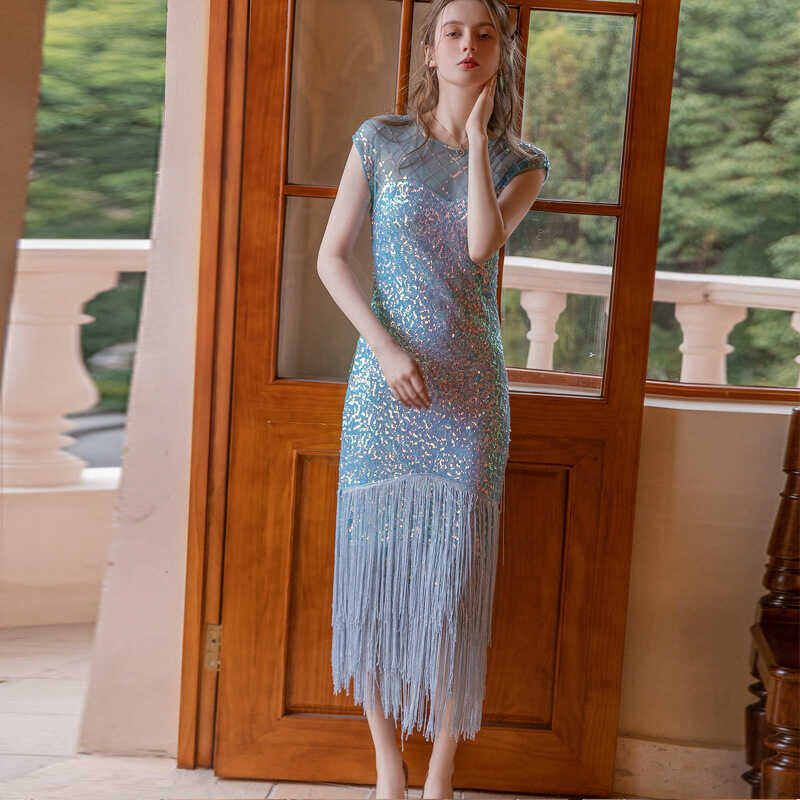 Gatsby Style Sequin Dress - Retro 1920S Evening Gown For Club Nights &  Parties