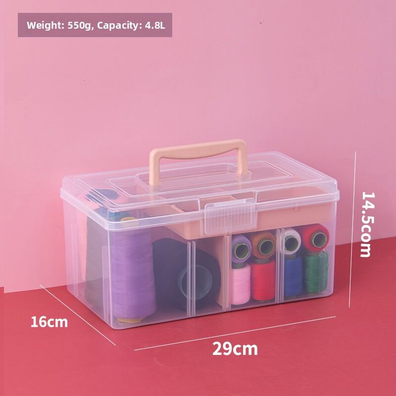 Portable Sewing Needle Thread Box Home Use Hand Sewing Tool Multi Functional Storage Box Small Box for DIY Fabric Crafts