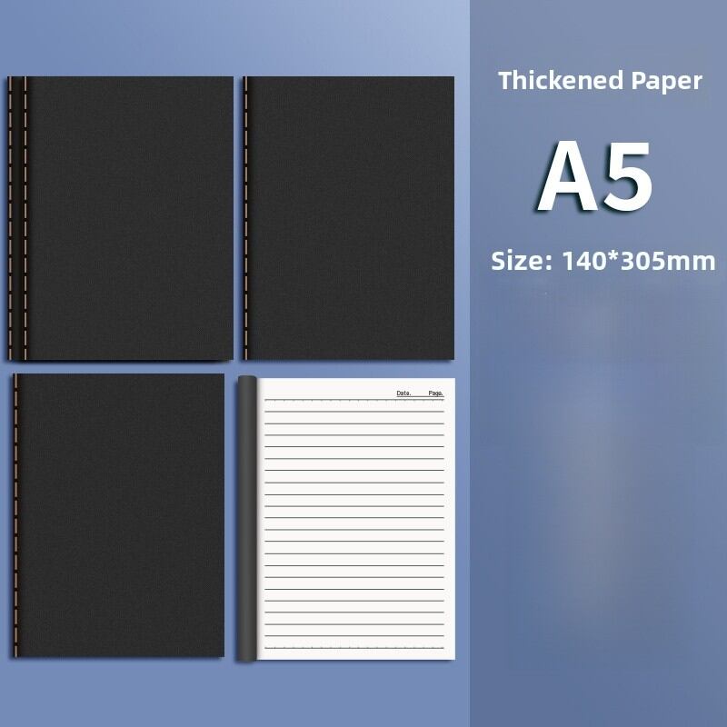 Thickened 16K Kraft Paper Notebook A5 Size Blank Line Simple Learning Diary Book Student Record Book B5 Grid Paper Handmade Book