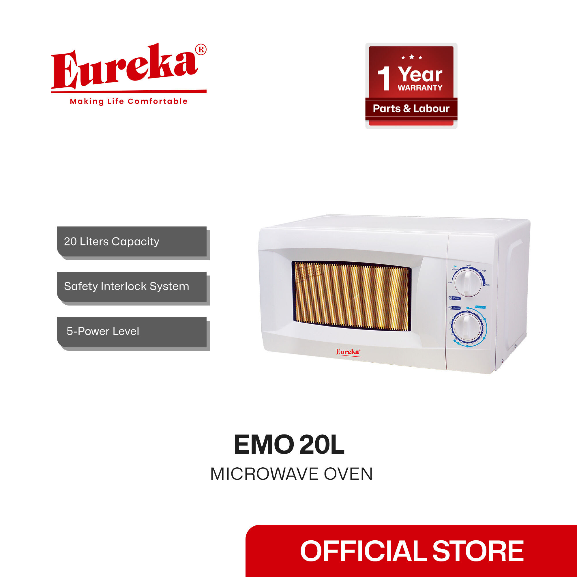 eureka microwave oven 20l