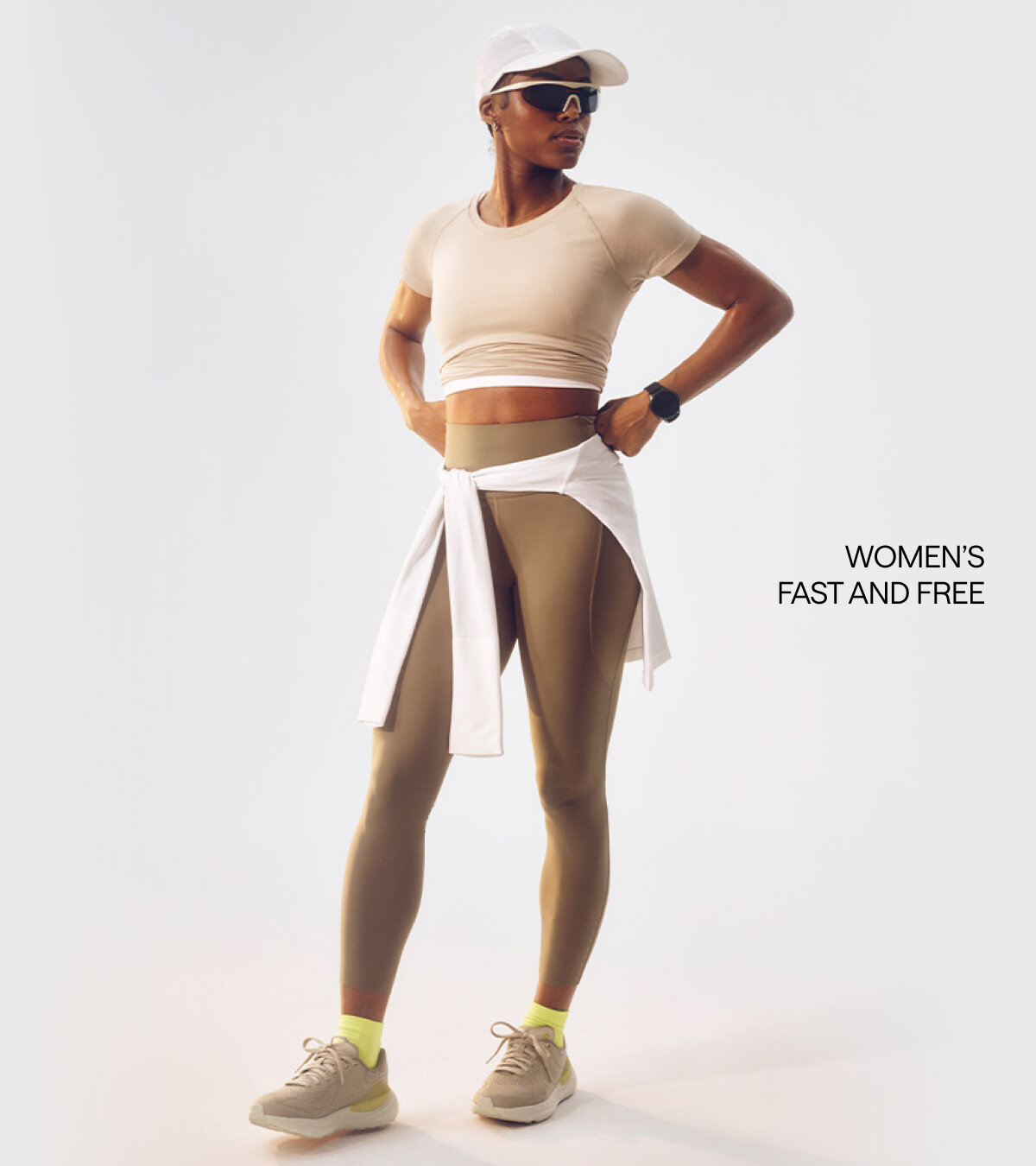 lululemon Women's Fast and Free Reflective High-Rise Crop 19" · v4