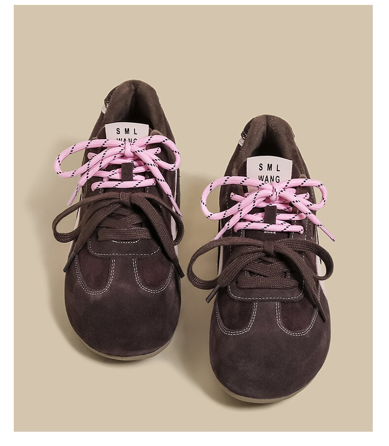 Sepatu Wanita Birkenstock Pink Kasual Sporty Dequan Musim Semi 2025 Gaya Baru Roti Kecil Musim Gugur Musim Dingin Jelek Lucu Sepatu Santai
