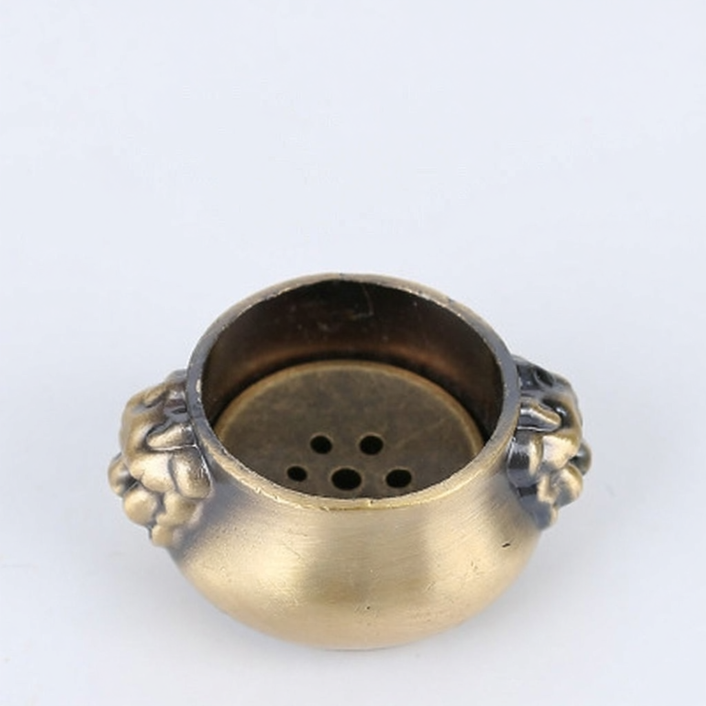 Pure Copper Nine-Hole Incense Holder Gourd Incense Stick Rack Bronze Tray Incense Stand Miniature Incense Burner Incense Insert
