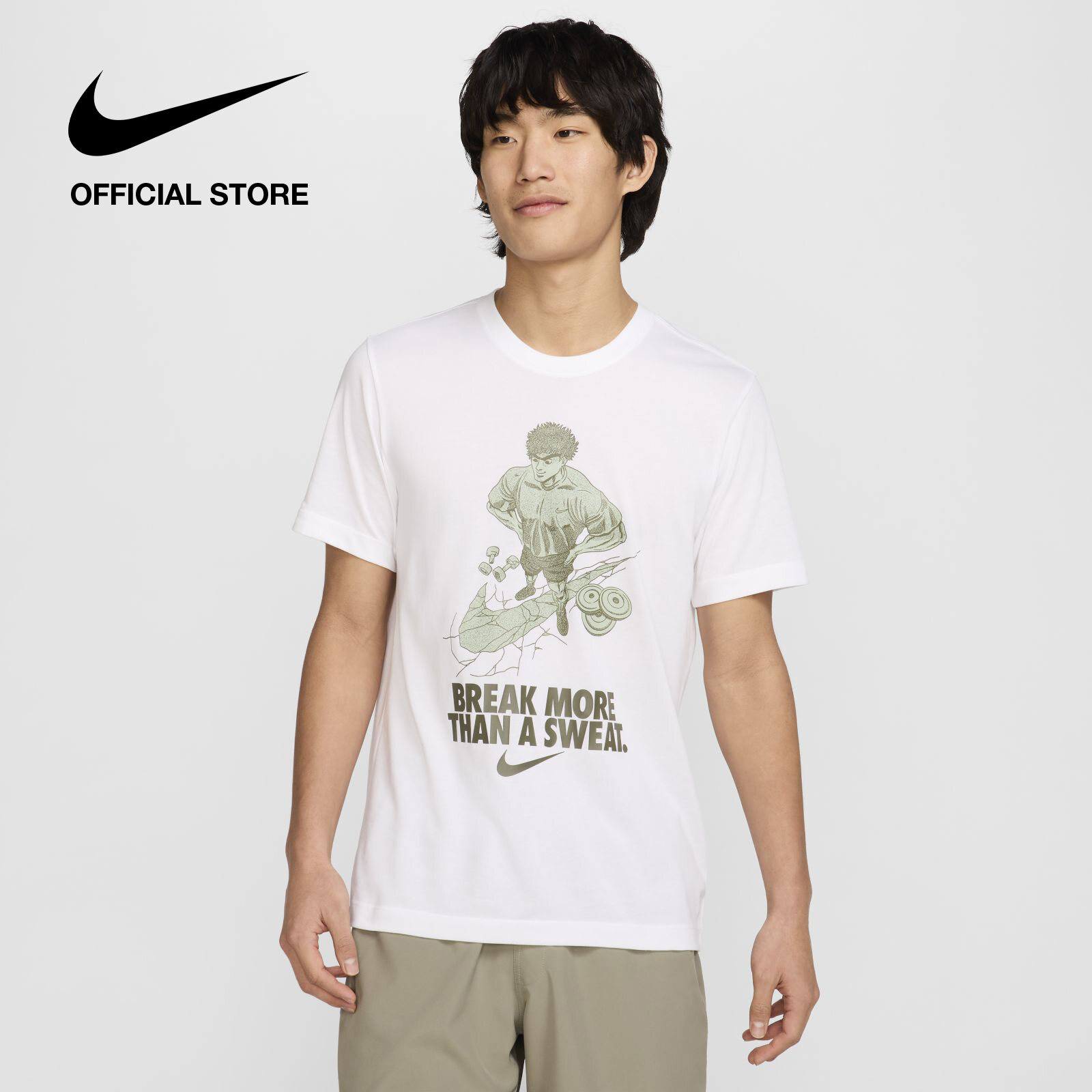 Áo thun nam Nike Dri-FIT Mens Fitness T-Shirt - White