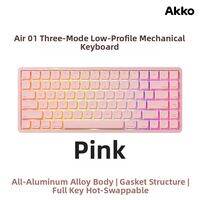 Akko | Short Key Mechanic Keyboard CNC Precision Aluminum Trimodal Connection RGB Backlight