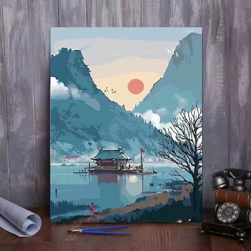 DIY Numbered Painting Healing Home Decor