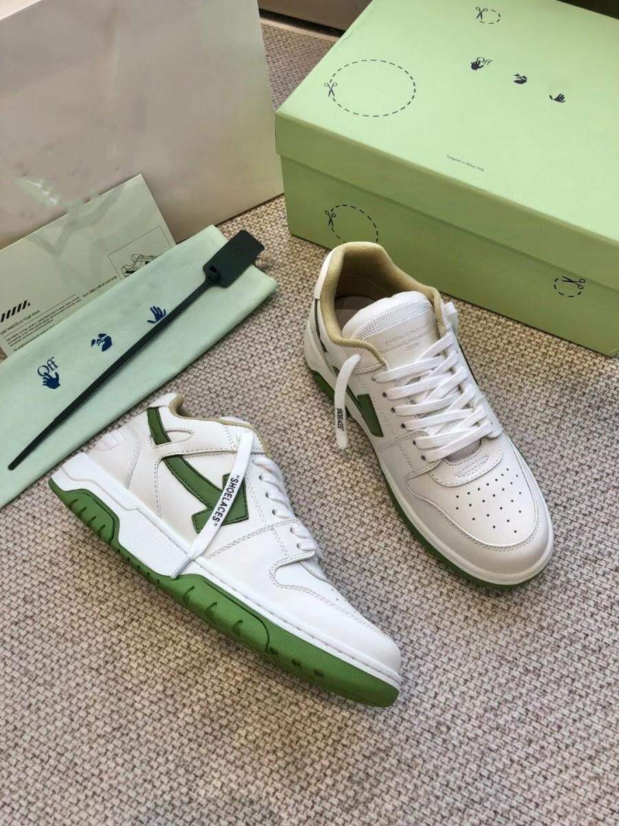 Off-White Thick-Heeled Casual Sports Shoes Unisex Fashionable Leisure Sneakers Luxury Women's Flat Footwear round Toe Mesh Inner · v10