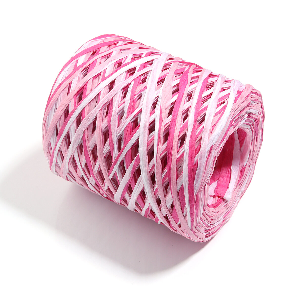 200M/Roll Raffia Paper Yarn Colorful Paper Braided Rope For Handmade Craft Knitting Crocheting Threads DIY Bouquet Gifts Packing