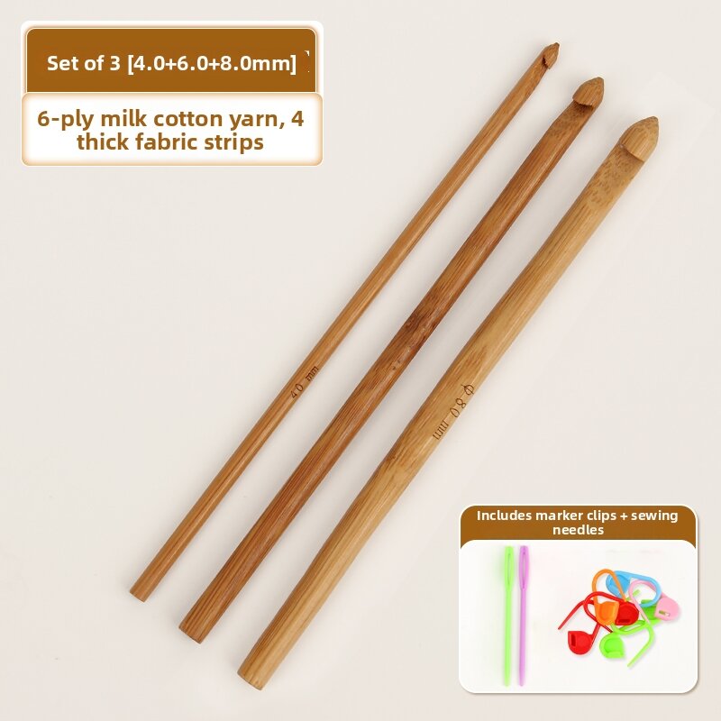 MIAOTUMIAN | DIY Knitting Bamboo Crochet Hooks Set