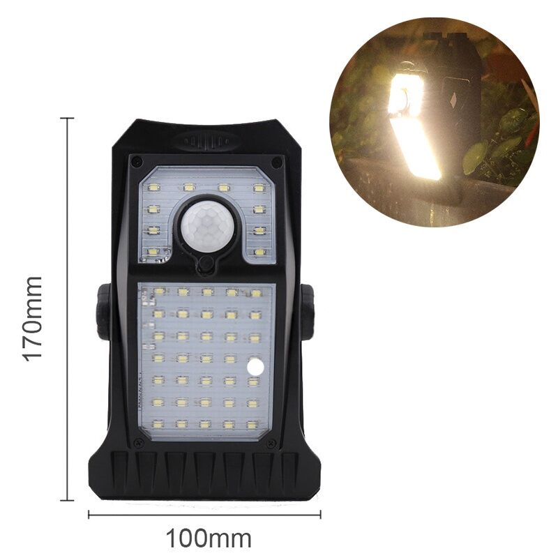 LED Solar Garden Lights Outdoor Solar Clip Light Waterproof Motion Sensor Camping Lamp Fence Street Landscape Wall Decoration