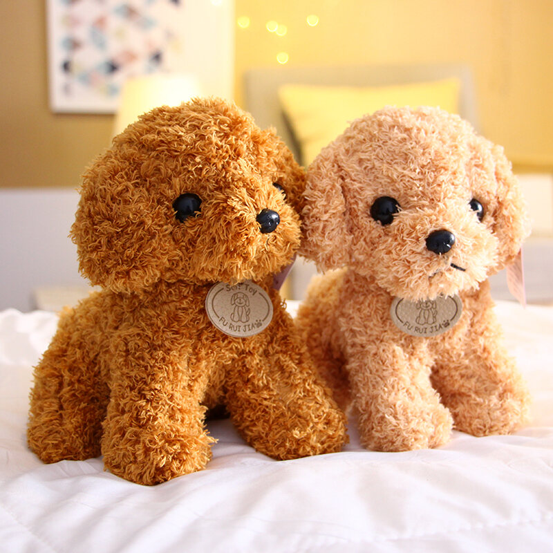 small stuffed dogs that look real