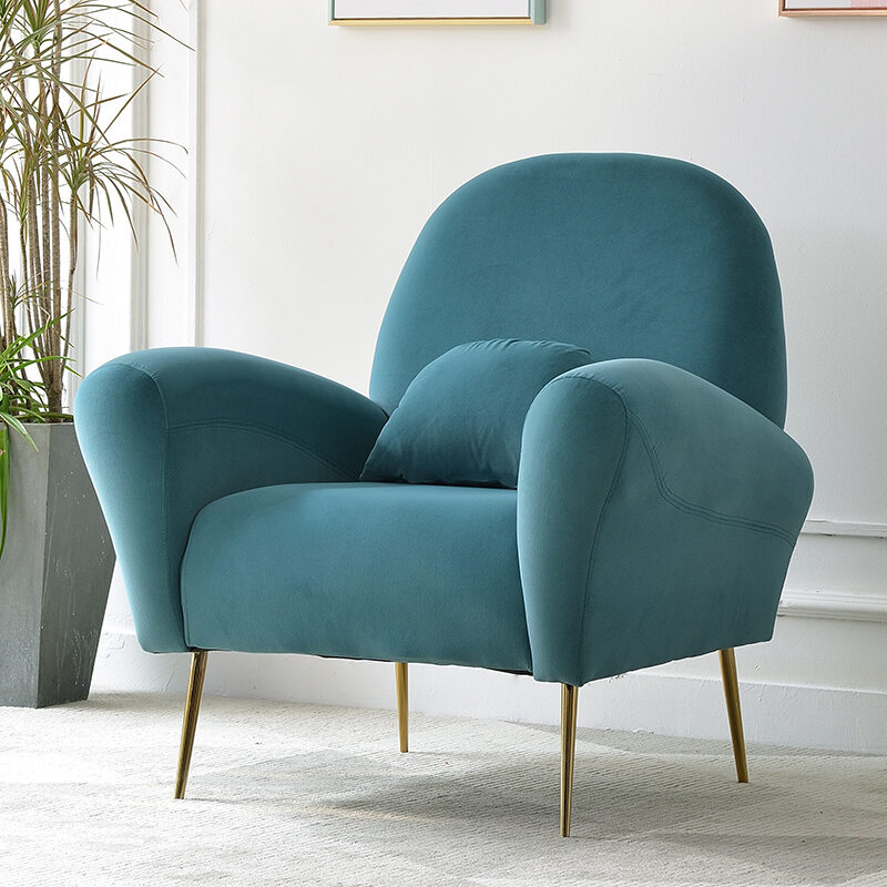 American Single Sofa Living Room Light Luxury Lazy Chair Leisure