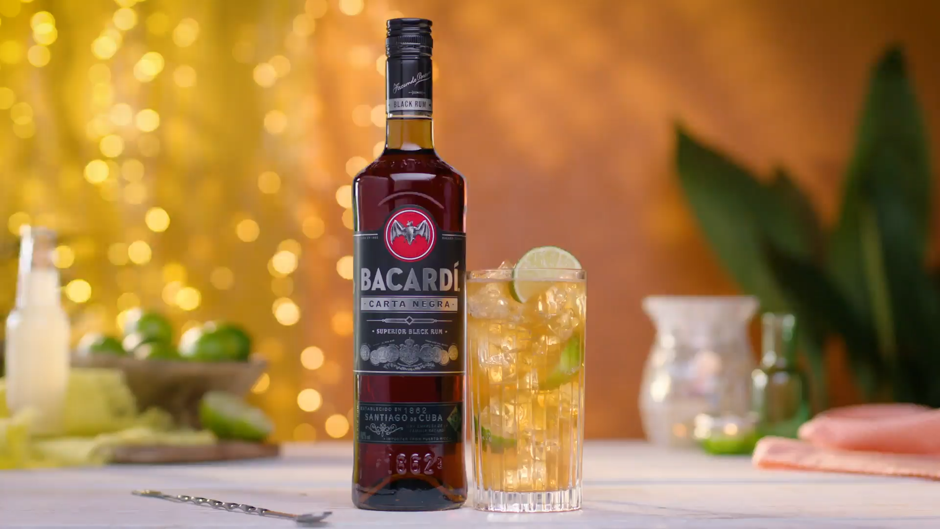 Bacardi・Rum・Black（古酒） BACARDI Carta Negra Superior Black Rum - 750ml / 75cl, 40% ABV