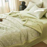 WUYINLIANGPIN | Cotton Three-layered Jacquard Air Conditioner Summer Quilt