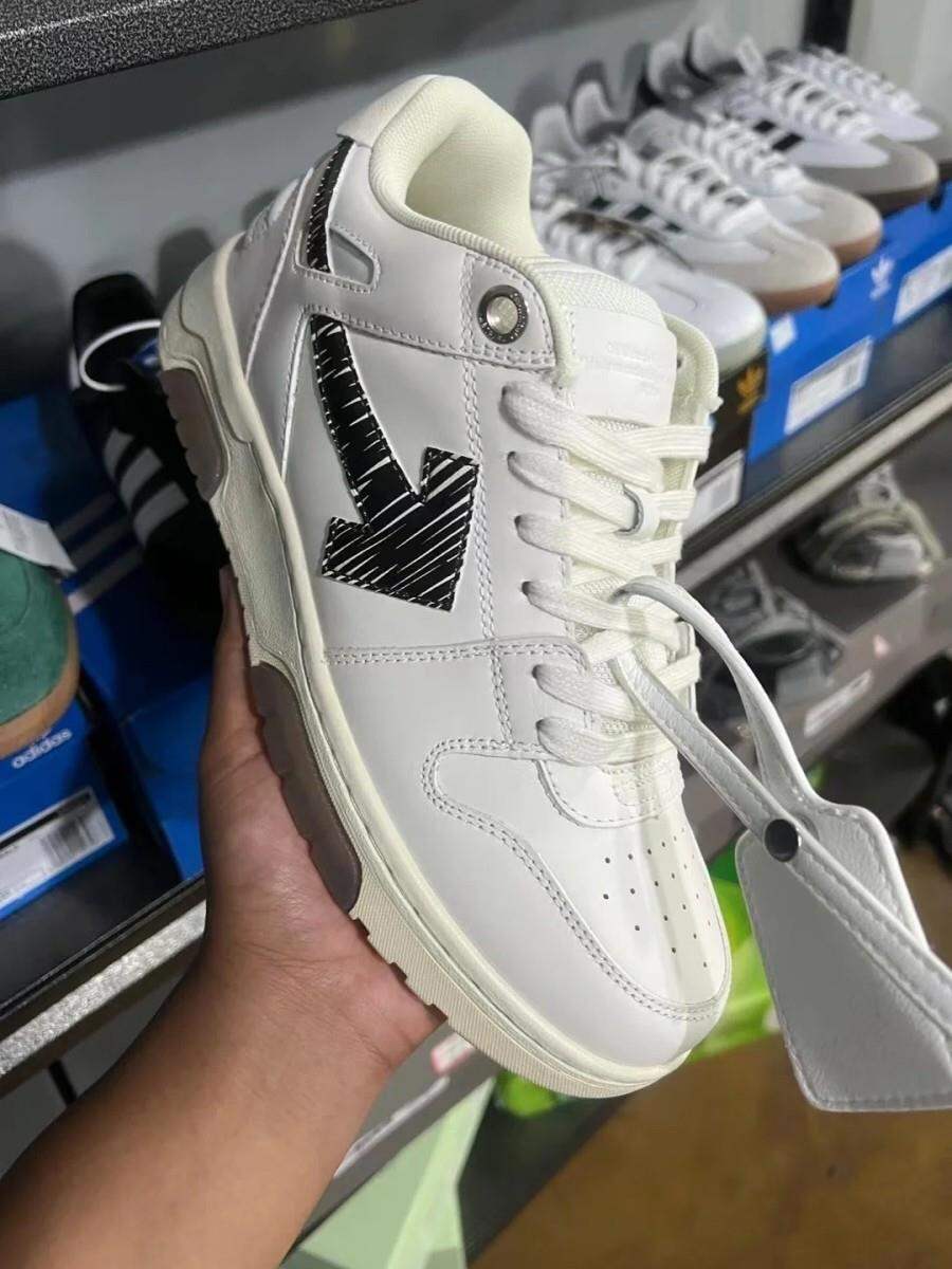 Off-White Thick-Heeled Casual Sports Shoes Unisex Fashionable Leisure Sneakers Luxury Women's Flat Footwear round Toe Mesh Inner · v10