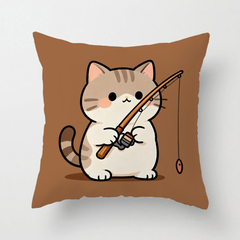 Cute Cartoon Cat Pillowcase