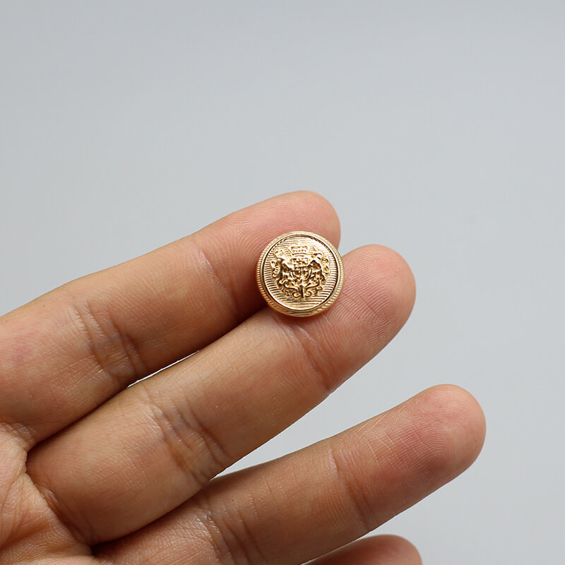 Retro Metal Rose Gold Buttons for Coat Sweater Suit Cufflinks DIY Sewing Accessories Large Size Clothing Fasteners