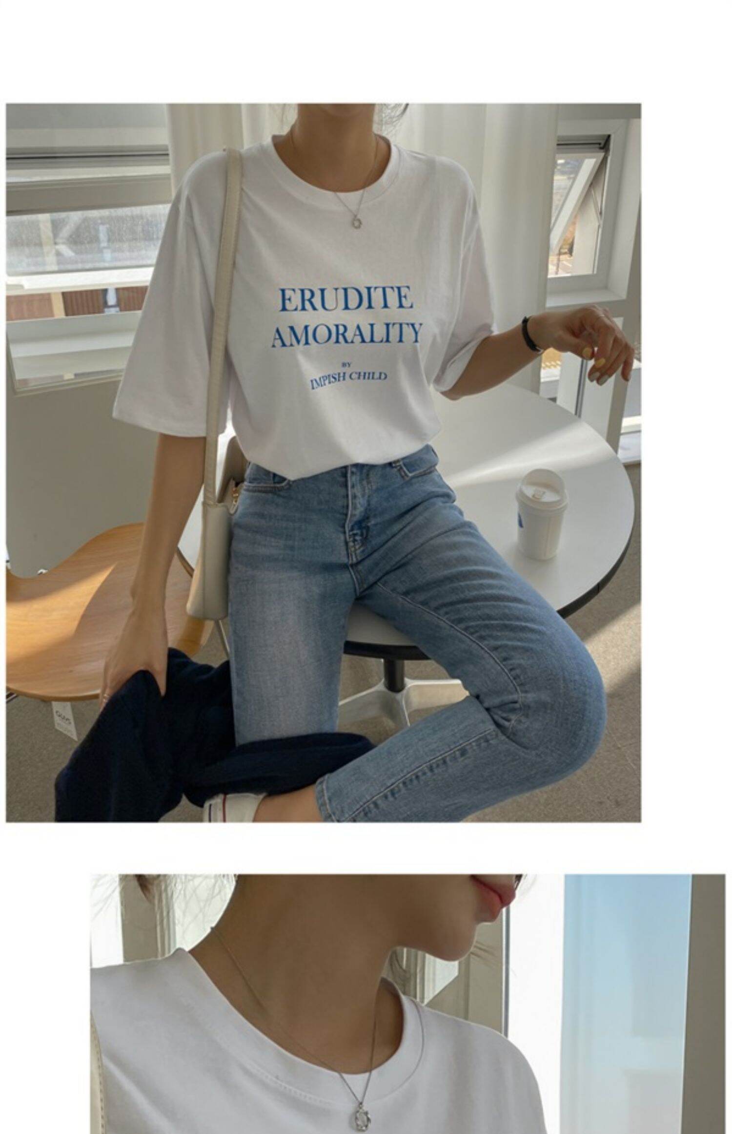 Light Blue High Waist Straight Leg Jeans Women's Slimming Elastic Cotton Stretch Denim Pants Spring Autumn Winter Fashion · v2