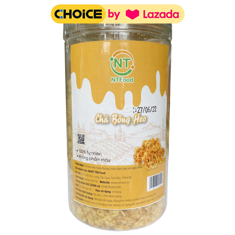 Chà bông heo NTFood hủ Pet 250 gram - Nhất Tín Food