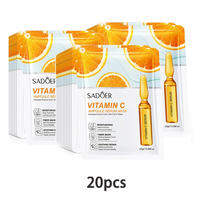 10/20/30pcs 24K Gold Vitamin C Hyaluronic Acid Face Mask Facial Moisturizing Firming Hydrating Facial Masks Skin Care Products