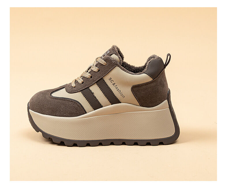 Spring New Style Women's Casual Thick Bottom Agan Dad Shoes Fashion Small Size Heightening Shoes Leisure Sports Running Shoes · v9