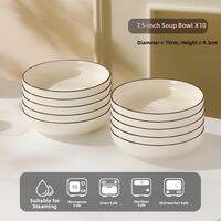 Yomerto | Home Use 2026 New Underglaze Color Creamy Style Deep Plate