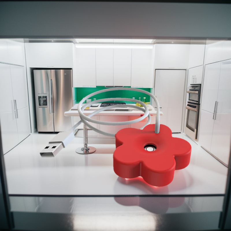 Flower Shaped Air Humidifier USB Portable. 