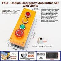 kuicc | Emergency Stop Button Water Resistant Elevator Switch