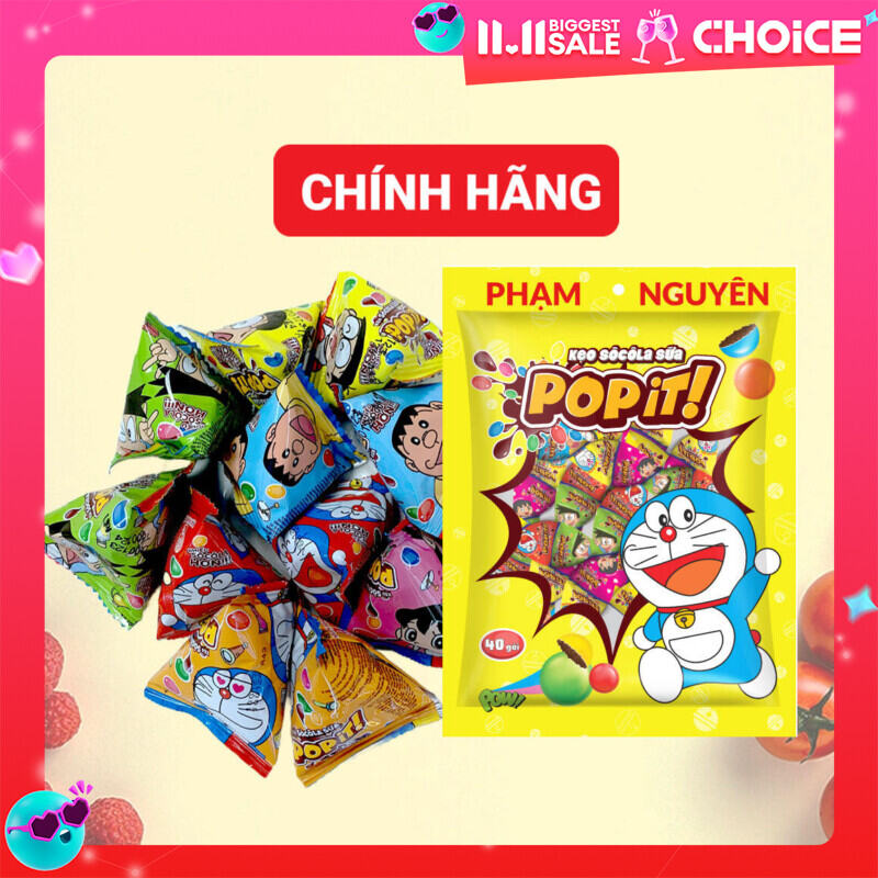 Kẹo socola sữa Popit Doraemon 212gr | Socola | Đồ ăn vặt