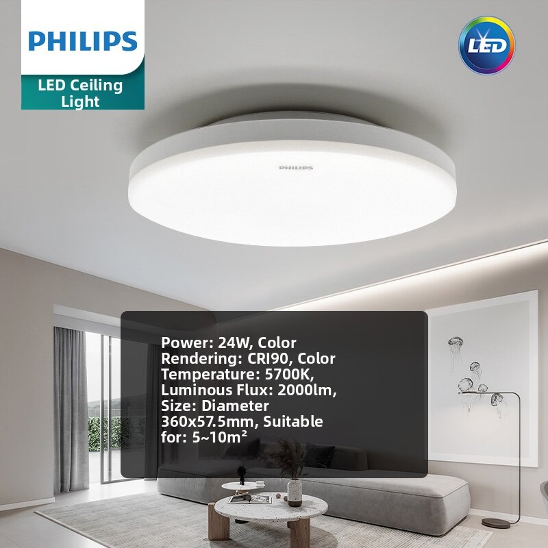 Philips | Ultra-Slim Super Bright Round LED Ceiling Light