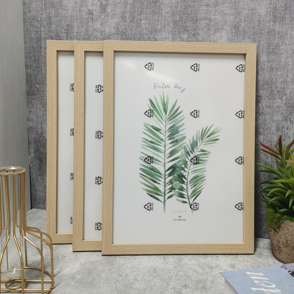 3Pcs Wooden Photo Frames For Picture Wall 10X15 15X20 20X25 A4 Pictures Frame Stand For Pictures Photo Decor Commemorative Gift