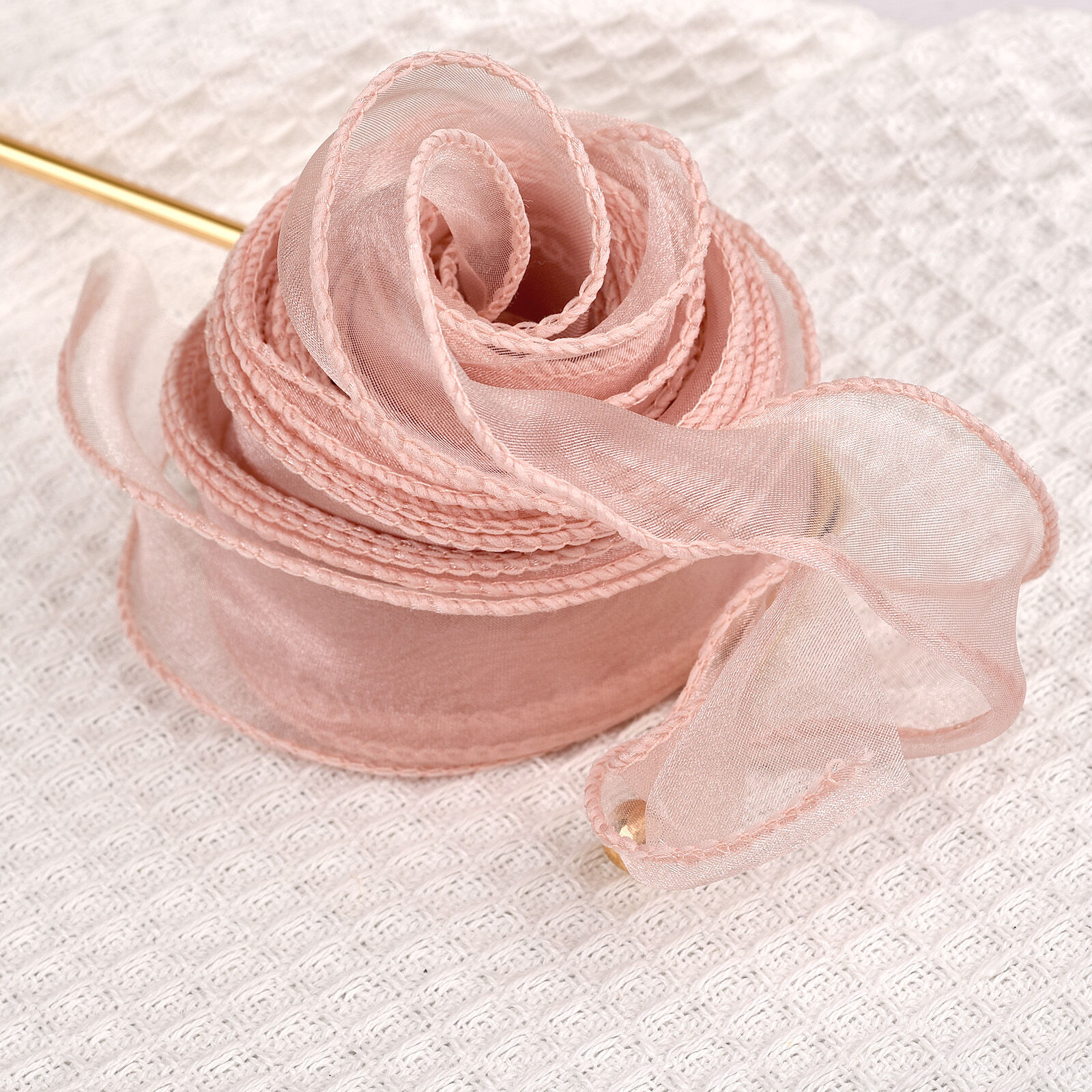 4cm Chiffon Silk Ribbon Organza Satin for DIY Craft Gift Wrapping Decoration Wedding Bouquets Wreath Sewing Supplies