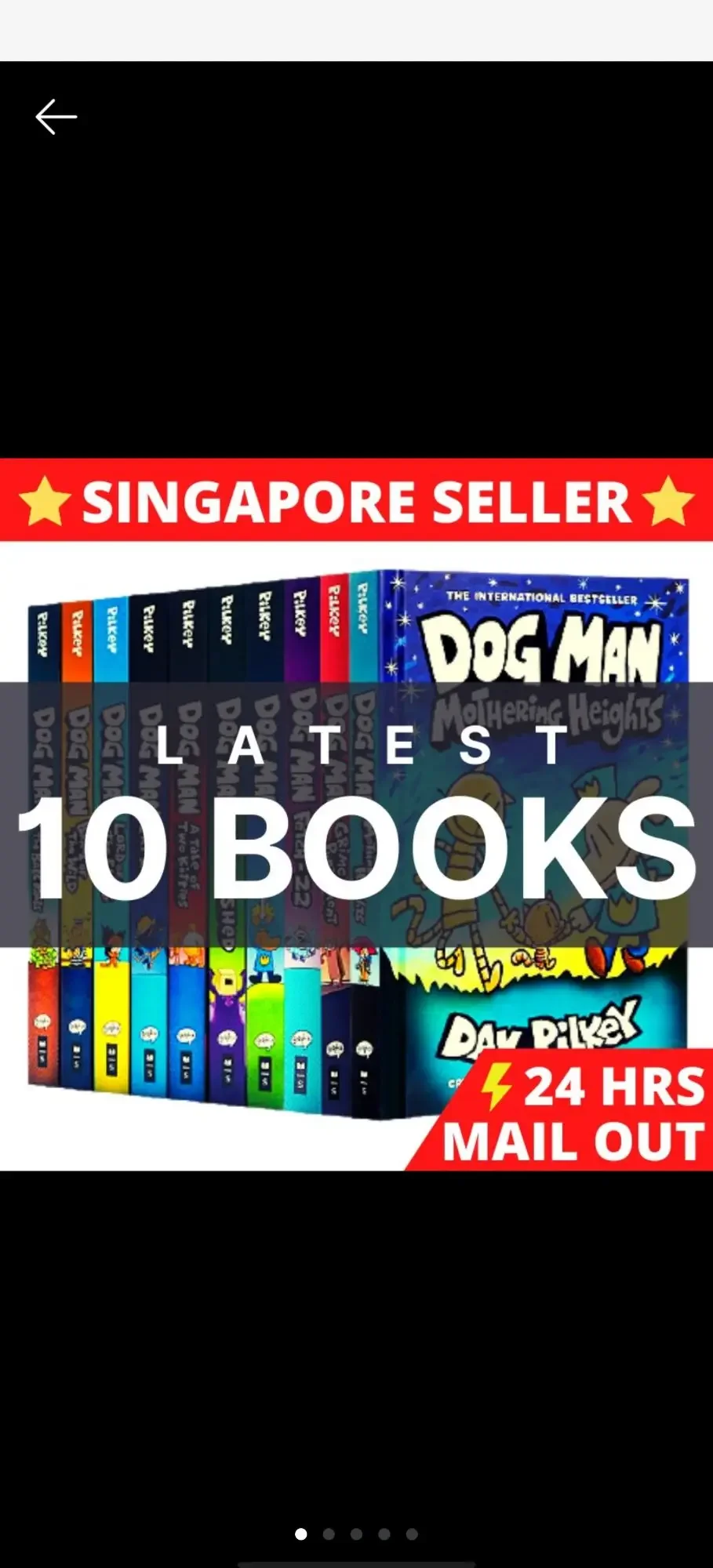 ⚡INSTOCK 10 Books Dogman Collection Box Set (10 Hardcover Dogman Books) | Dog Man Book Set For Kids
