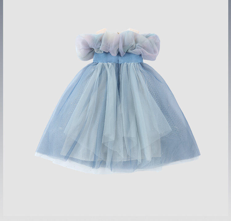 Elsa Princess Dress Aschenputtel für Kinder, leuchtender Rock, Sommer, Neuankömmling, hochwertige Kinderbekleidung, Märchenkleid