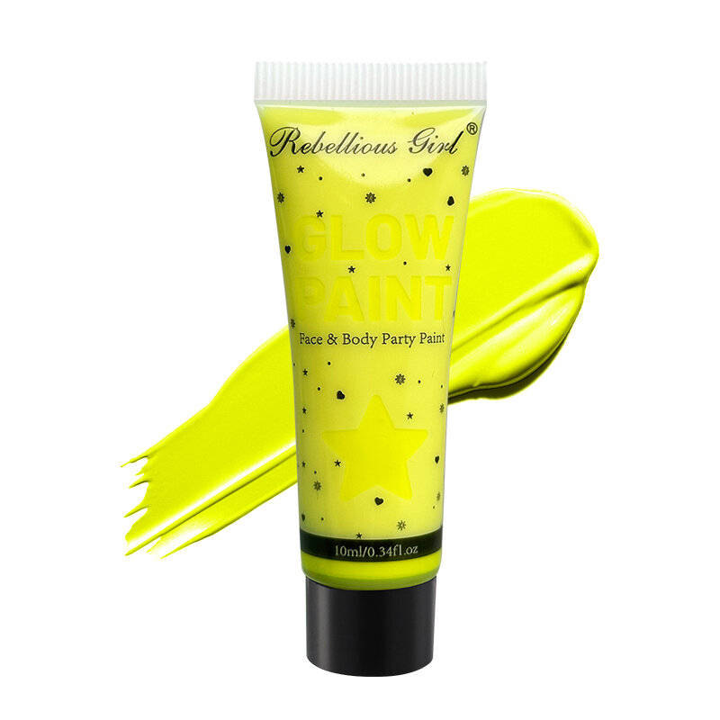 8pcs UV Neon Face Body Paint Glow in the Dark Makeup Set Fluorescent Painting for Adult Kids Festivals Party Halloween Christmas
