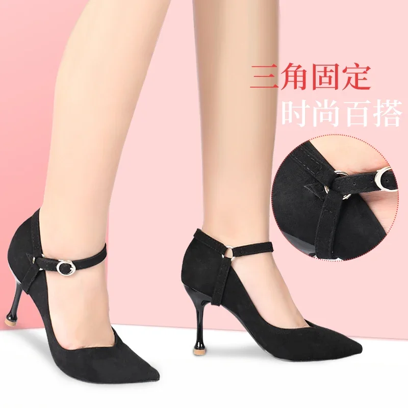 High Heel Shoes Anti-Fall Useful Product Anti-Fall Off-heel Shoelace Heel Cover Strap Anti-Fall Strap Women's Buckle Accessories.