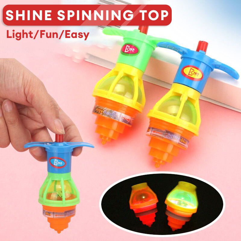 Quay con quay Gyro Light Top Kids Đồ chơi áp lực Top Spinning Top with Lights Baby Toys