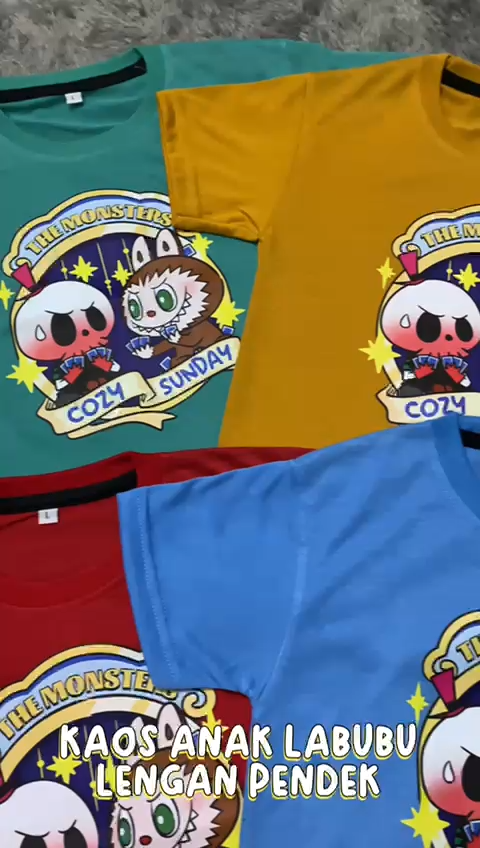 KAOS ANAK LABUBU #3 UNISEX LENGAN PENDEK KIDS T-SHIRT