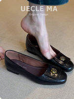 MASHUJIA | Leather French Style Flat Ballet Shoes