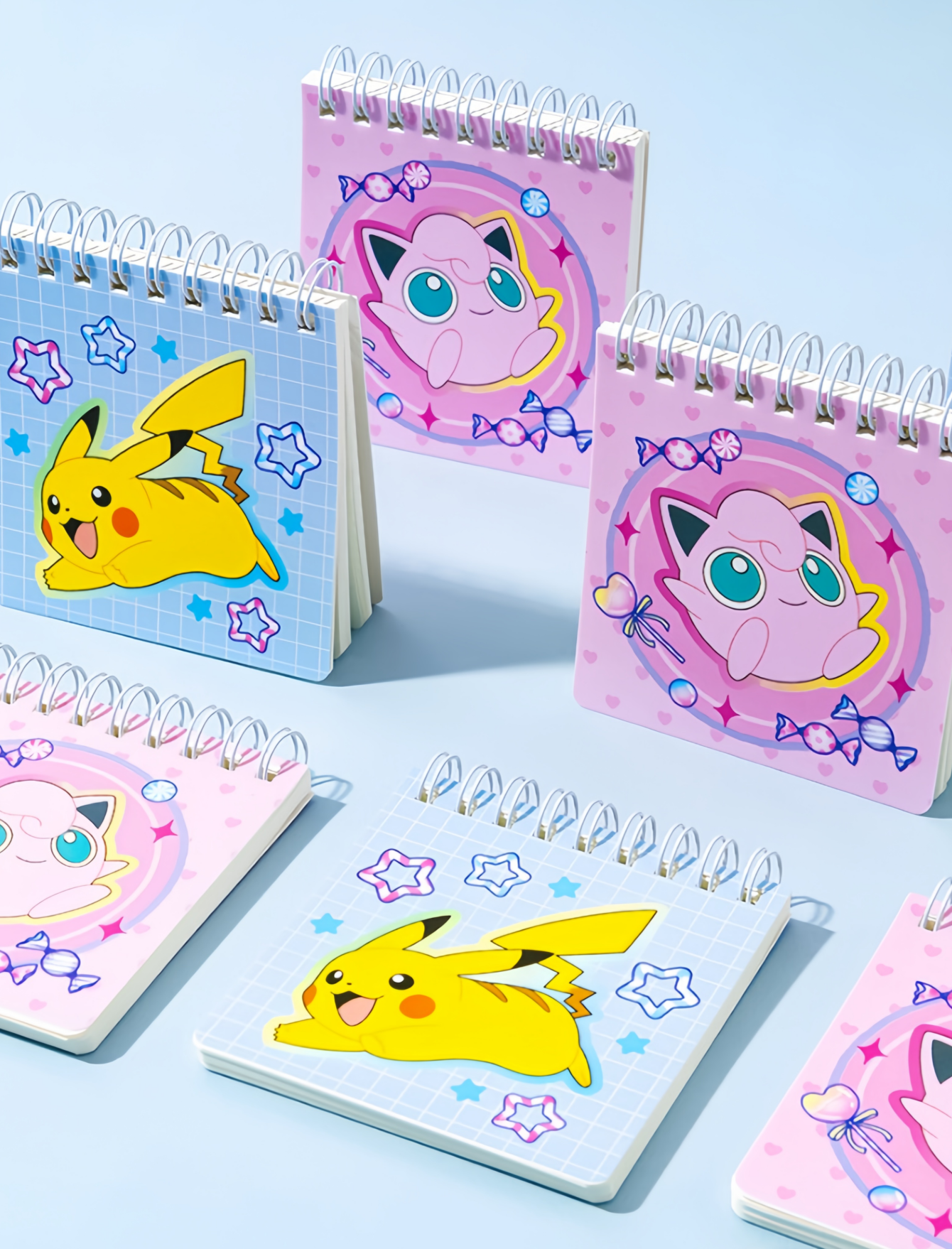 1Pcs Pokémon-Themed Coil-Bound Portable Notebook Cute Notepad Small Reward Gift for Elementary School Students