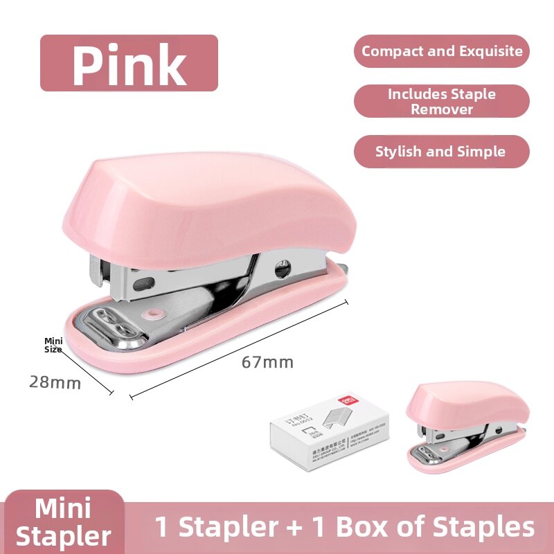 deli | Mini Cute Student Stapler with Tacker Function