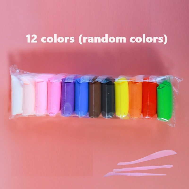Bộ Đồ Chơi Đất Sét Nhật 36 Gói Nhiều Màu Soft Clay Đất Nặn Tự Khô Siêu Nhẹ Tặng Kèm Bộ Dụng Cụ Tạo Hình