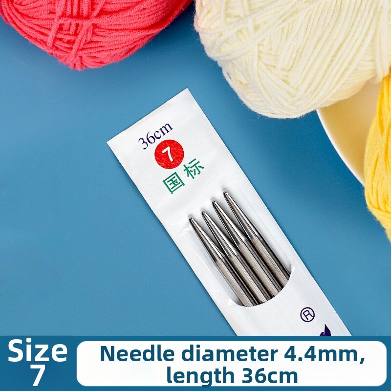Stainless Steel Straight Thick Knitting Needles Set