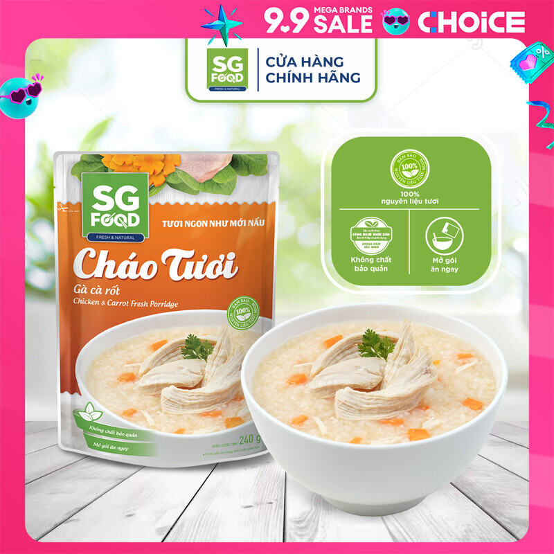 Cháo tươi SGFood Gà cà rốt 240g