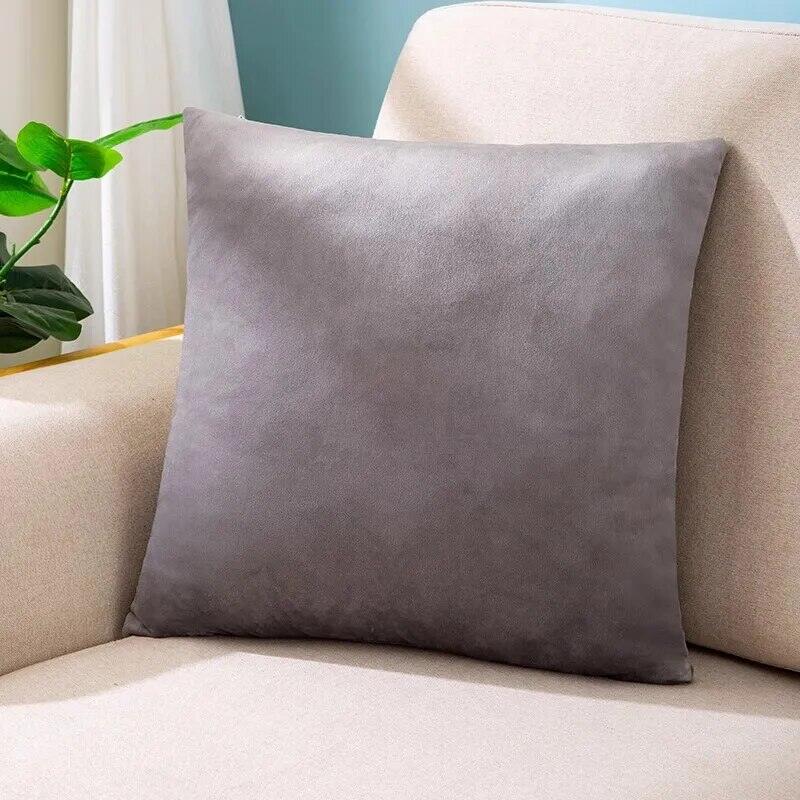 Velvet Burnt Throw Pillow 18X18 Inch Square Pillowcases Soft Cozy Cushion Cases for Couch Bedroom Living Room Home Decor