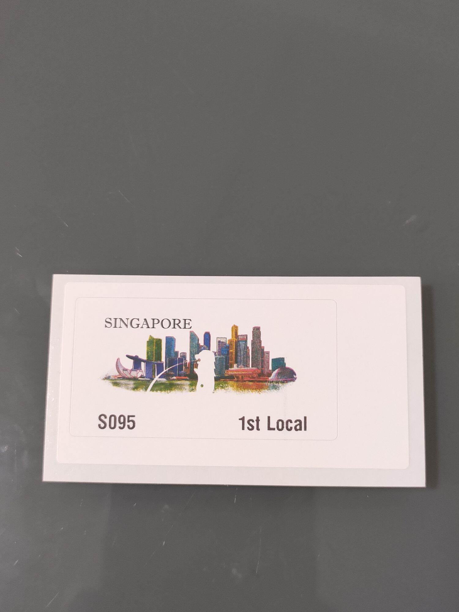 singpost 1st local and 2nd local stamp. 10 stamps per set