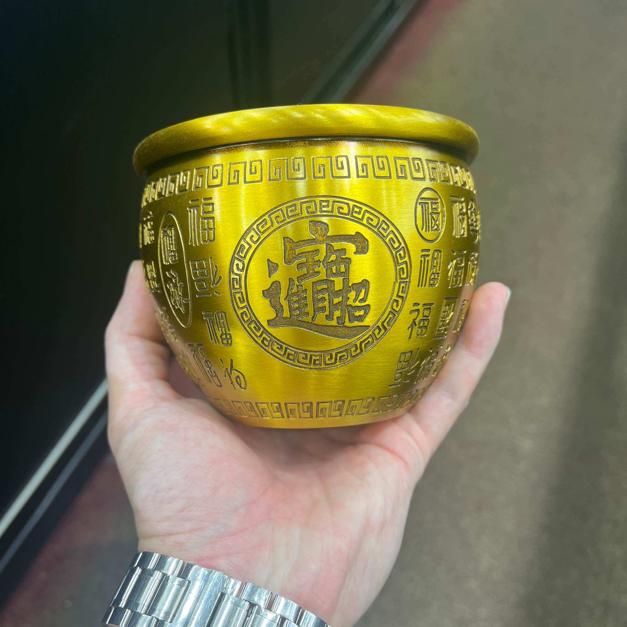 Shop 创意黄铜招财百福缸at Better Price Online | Lazada Singapore