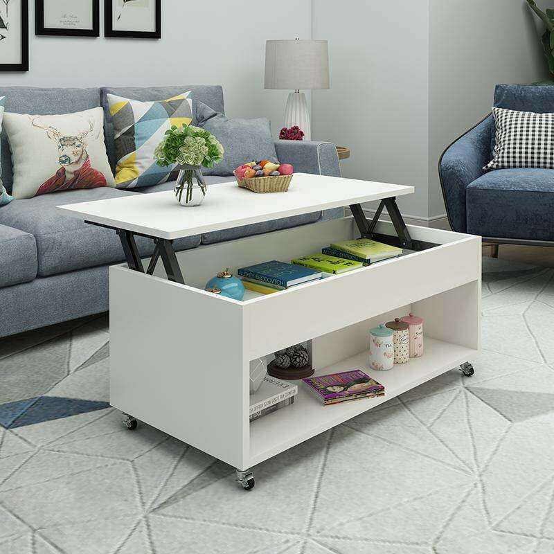 narrow coffee table with storage