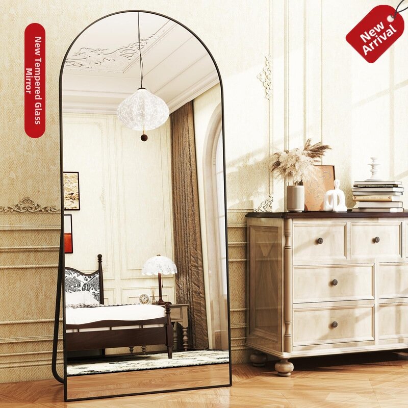 French Arched Dressing Mirror Tempered Glass