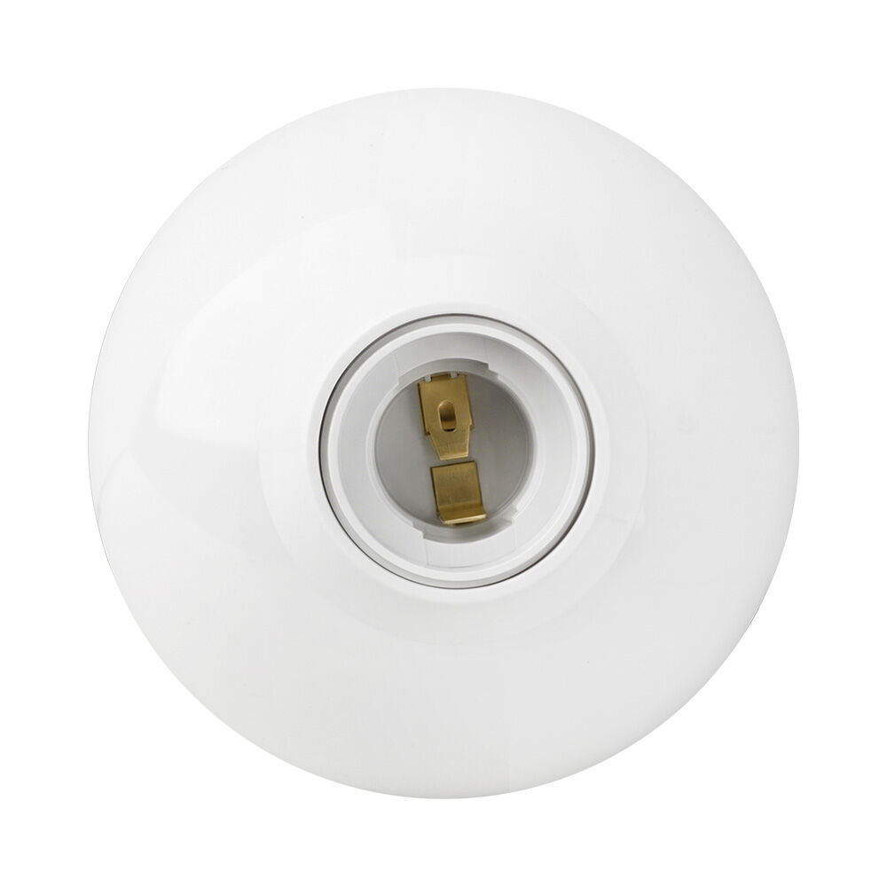 DIY E27 LED Light Bulb Holder Round Socket Base，850°fireproog Hanging Lamp Socket Base Industrial Ceiling Wall Light Base Holder